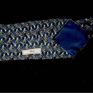 Frogs Brand Blue and White Tie – Timeless & Stylish